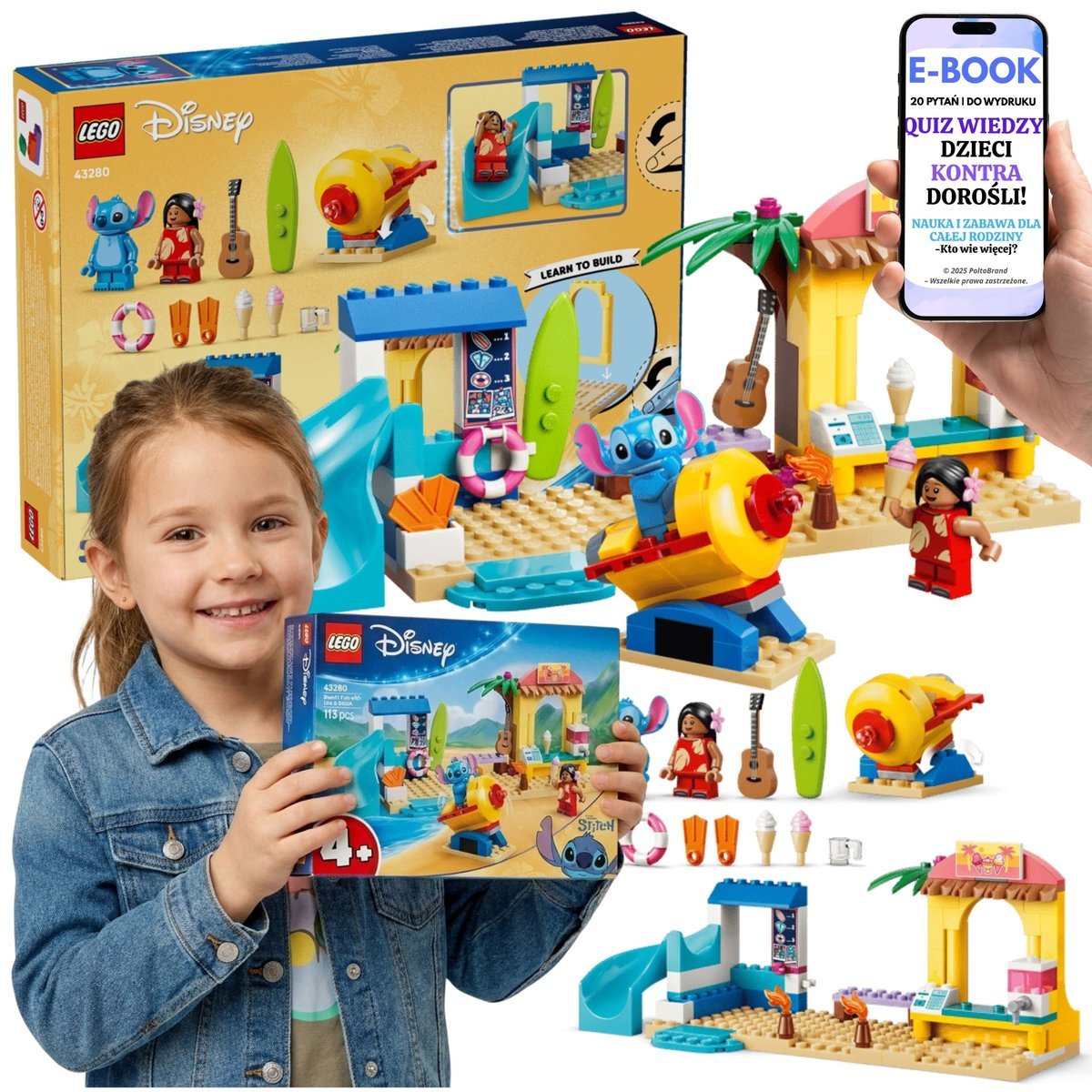 LEGO Disney Stitch Lilo Plaża Prezent Dla Dzieci 43280 + E-BOOK-2