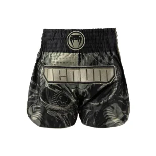 Venum Invader Spodenki Muay Thai Shorts Black/Sand - Spodnie sportowe męskie - miniaturka - grafika 1