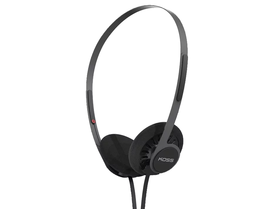 Koss KPH40 Utility-on-ear hoofdtelefoon, afneembaar verwisselbaar snoersysteem, ultra lichtgewicht ontwerp (ritmebeige