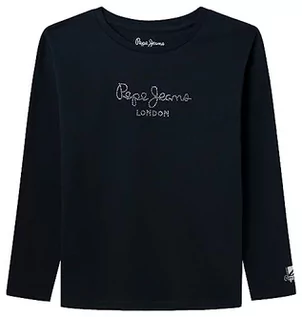 Koszulki i topy damskie - Pepe Jeans Nuria L/S T-shirt damski, niebieski (Dulwich), 6 Jahre - grafika 1