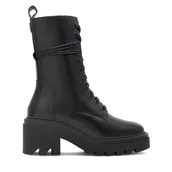 Botki damskie - Botki Gino Rossi RST-CIRCLE-01B Czarny - miniaturka - grafika 1