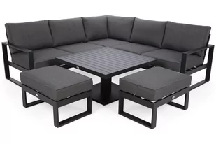 Narożne meble ogrodowe aluminiowe Sorrento Grey / Grey Melange - Meble ogrodowe - miniaturka - grafika 3