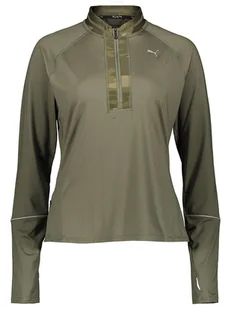 Puma Kurtka funkcyjna "Run Graphic Knit" w kolorze khaki - Kurtki i kamizelki sportowe damskie - miniaturka - grafika 1