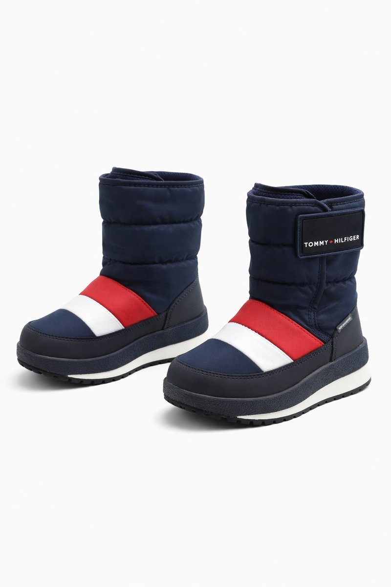 TOMMY HILFIGER ŚNIEGOWCE DZIECIĘCE GRANATOWO BIAŁO CZERWONE 32 1I3A