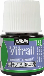 PEBEO VITRAIL FARBY DO SZKŁA 45ML LAVENDER BLUE - Farby i media malarskie - miniaturka - grafika 1