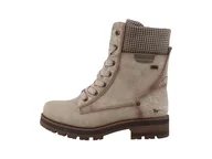 Botki damskie - Mustang Damskie sztyblety 15M0042002, Offwhite, 39 EU, białawy, 39 EU - miniaturka - grafika 1