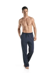 Hanro Spodnie dresowe Night & Day 5435 Granatowy Custom Fit - Spodnie sportowe męskie - miniaturka - grafika 1