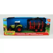 Traktor z przyczepą w pudełku (dźwięki) 030522 Dromader - Samochody i pojazdy dla dzieci - miniaturka - grafika 1