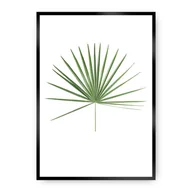 Plakaty - Dekoria Dekoria Plakat Tropical Leaf Green 70 x 100 cm Ramka Czarna 223E-000-14 - miniaturka - grafika 1