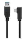 Kable USB - Microconnect USB3.1CA05A kabel USB 0,5 m USB 3.2 Gen 1 (3.1 Gen 1) USB A USB C Czarny - miniaturka - grafika 1