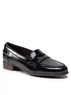 Półbuty damskie - Clarks Półbuty Hamble Loafer 261475364 Czarny - grafika 1