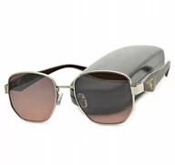 Okulary przeciwsłoneczne - Damskie OKULARY PRZECIWSŁONECZNE UV Rebecca Moore Srebrno Brązowe - miniaturka - grafika 1