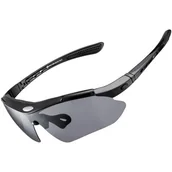 Okulary sportowe - Okulary rowerowe ROCKBROS 10003 Czarny - miniaturka - grafika 1