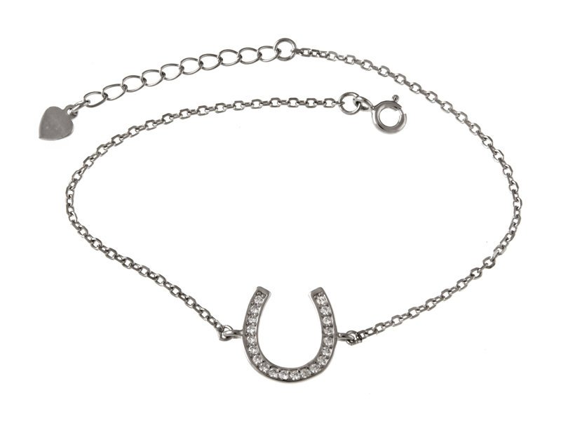 Bransoletka Srebrna Podkowa B0992- 2,2G.