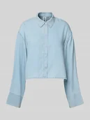 Bluzki damskie - Bluzka koszulowa o kroju regular fit z rękawami kimono model ‘CHARIS’ - miniaturka - grafika 1