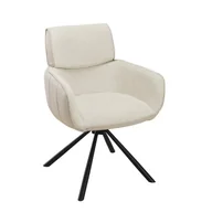 Krzesła - Nowoczesne krzesło RYKER beż - miniaturka - grafika 1