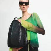 Plecaki - Reserved - Plecak z imitacji skóy - Czarny - miniaturka - grafika 1