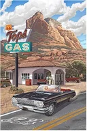 Podkładki pod mysz - PODKŁADKA POD MYSZ Z Nadruk 22x18cm U.S. Route 66 Vintage Art Tekst Prezent - miniaturka - grafika 1
