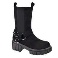 Kozaki damskie - Kozaki damskie na platformie EVENTO ocieplane - miniaturka - grafika 1