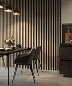 Panele ścienne i boazeria - 275x3x4 cm LD Lamele (dąb sonoma) - Lamele ścienne i sufitowe 3D - miniaturka - grafika 1