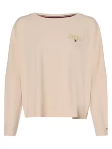 Tommy Hilfiger - Damska koszulka od piżamy, beżowy - Piżamy damskie - miniaturka - grafika 1