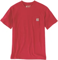 Koszulki męskie - Carhartt Koszulka Carhartt Heavyweight K87 Pocket Fire Red - miniaturka - grafika 1