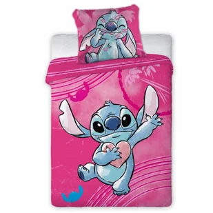Stitch pościel dla dzieci różowa bawełna 100% 100x135 komplet - Pościel dla dzieci Stitch pościel dla dzieci różowa bawełna 100% 100x135 komplet - Pościel dla dzieci - miniaturka - grafika 1