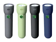 Latarki - Latarka ISY IFL-400 Szary, Zielony, Czarny, Niebieski - miniaturka - grafika 1
