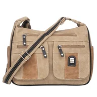 Torebki damskie - Średnia Torebka Damska Charm&Shape na ramię Beżowa - miniaturka - grafika 1