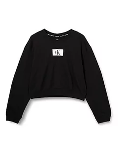 Swetry damskie - Calvin Klein Sweter damski L/S, Czarny, XL - grafika 1