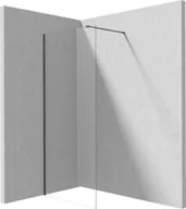 Ścianki i drzwi prysznicowe - Deante Prizma Ścianka prysznicowa walk-in nero 80cm KTJ_D38P - miniaturka - grafika 1