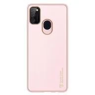 Etui i futerały do telefonów - Dux Ducis Yolo eleganckie etui pokrowiec ze skóry ekologicznej Samsung Galaxy M30s różowy - miniaturka - grafika 1