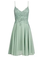 Sukienki - ApartFashion Sukienka damska, luźna sukienka wieczorowa, zielona, normalna, zielony, M - miniaturka - grafika 1