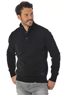 Swetry męskie - Schott NYC Sweter męski, czarny (czarny), S - miniaturka - grafika 1