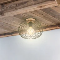 Lampy sufitowe - Briloner Lampa sufitowa Winki, klosz struktura kraty - miniaturka - grafika 1