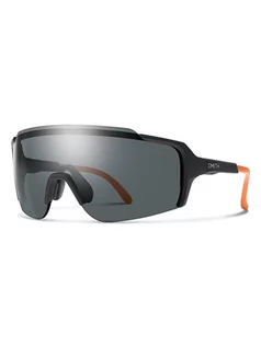 Okulary przeciwsłoneczne - SMITH Okulary sportowe unisex "Flywheel" w kolorze czarno-pomarańczowo-szarym - grafika 1