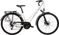 Rowery - Rower trekkingowy damski Kross Trans 3.0 D 28 M(17") biały/szary połysk - miniaturka - grafika 1