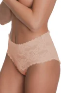 Majtki damskie - Figi damskie Julimex Bellie MAXI beżowe - miniaturka - grafika 1