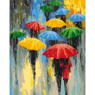 Malowanie po numerach - Malowanie po numerach BRUSHME 40x50 cm Paleta deszczu - miniaturka - grafika 1
