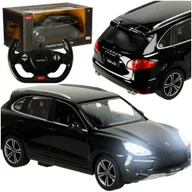 Zabawki zdalnie sterowane - Samochód zdalnie sterowany Rastar 42900 Porsche Cayenne Turbo 1:14 czarny - miniaturka - grafika 1