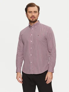 Tommy Hilfiger Koszula Gingham MW0MW37548 Czerwony Regular Fit - Koszule męskie - miniaturka - grafika 1