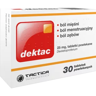 Dektac 0,025 g, 30 tabl. Lek o działaniu przeciwzapalnym z diklofenakiem - Witaminy i minerały - miniaturka - grafika 1