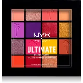 Cienie do powiek - NYX professional makeup Professional Makeup - ULTIMATE SHADOW PALETTE - Paleta 16 cieni do powiek - 13 FESTIVAL - miniaturka - grafika 1