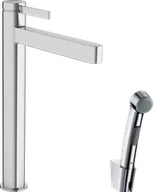 Baterie umywalkowe - Hansgrohe 76220000 Finoris Jednouchwytowa bateria umywalkowa 260 z g$268wk$269 Bidette i w$270em 160 cm chrom - miniaturka - grafika 1
