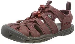 KEEN Clearwater CNX Leather, sandały damskie, Wino Red Dahlia, 40 EU - Sandały damskie - miniaturka - grafika 1