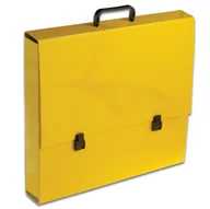 Teczki i skoroszyty - Penmate Teczka szkolna z rączką A3 2cm żółta pastelowa TT7547 TADEO - miniaturka - grafika 1
