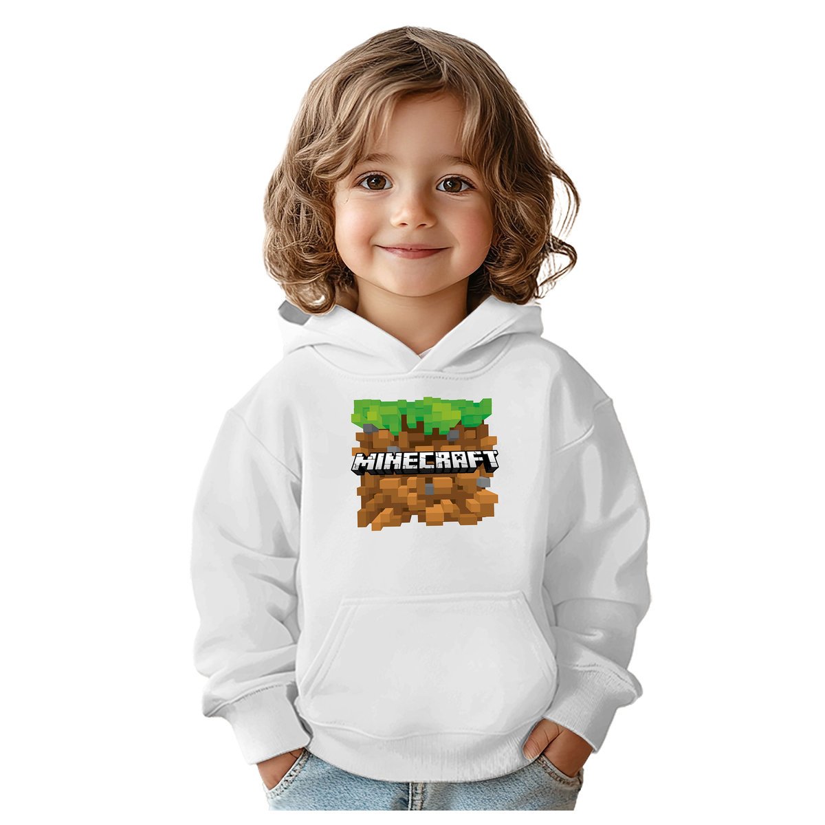 BLUZA DZIECIĘCA MINECRAFT 110-122 CHŁOPIĘCA DZIEWCZĘCA PREZENT