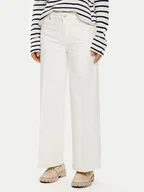 Spodnie damskie - Tommy Hilfiger Kuloty WW0WW44330 Biały Regular Fit - miniaturka - grafika 1