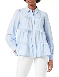 Bluzki damskie - YAS Damska bluzka Yaspala Ls Shirt S. Noos, Kentucky Blue, XL - grafika 1