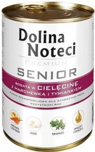 Dolina Noteci PREMIUM Starsze bogata w cielecinę, marchew i tymianek 400g - Mokra karma dla psów - miniaturka - grafika 1